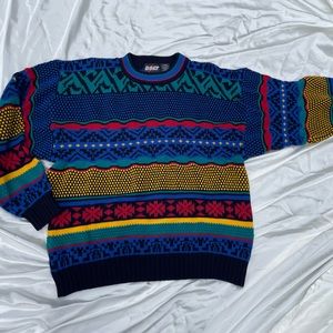 VINTAGE colorful bolt sweater